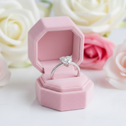 Heart 1.0Ct 6.5mm Diamond Ring-Black Diamonds New York