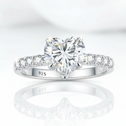 Heart Cut Diamond Option Engagement Ring-Black Diamonds New York