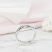 Heart Cut Diamond Option Split Shank Engagement Ring-Black Diamonds New York