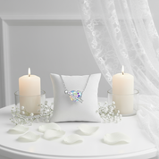 Heart Diamond Women's Necklace With Cupid Arrow-Black Diamonds New York