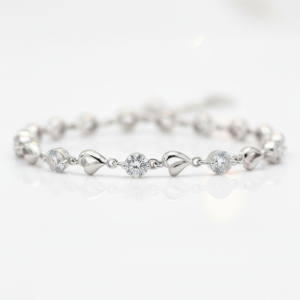 Heart to Heart Romantic Diamond Option Bracelet-Black Diamonds New York