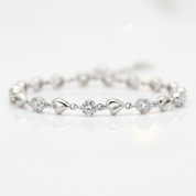 Heart to Heart Romantic Diamond Option Bracelet-Black Diamonds New York