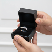 Half Eternity Diamond Wedding Band-Black Diamonds New York