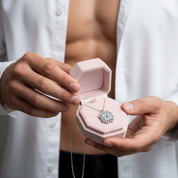 Four Leaf Clover Heart Change Necklace-Black Diamonds New York