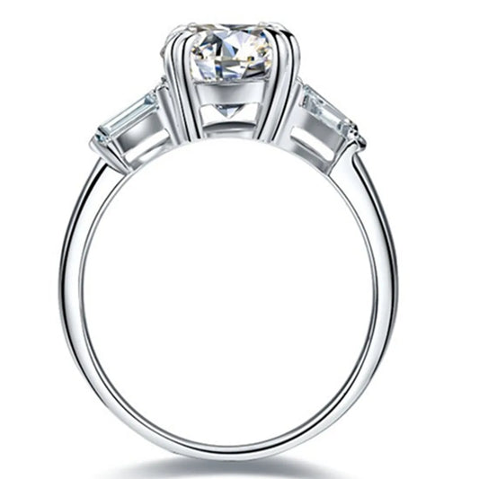 14k White Gold 2.0 Ct Diamond Engagement Ring-Black Diamonds New York