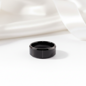 Black Matte 10mm Tungsten Carbide Wedding Band