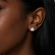 Pink Ladybug Necklace & Earrings Set-Black Diamonds New York