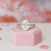 1.5ct Oval Cut Diamond Engagement Ring-Black Diamonds New York