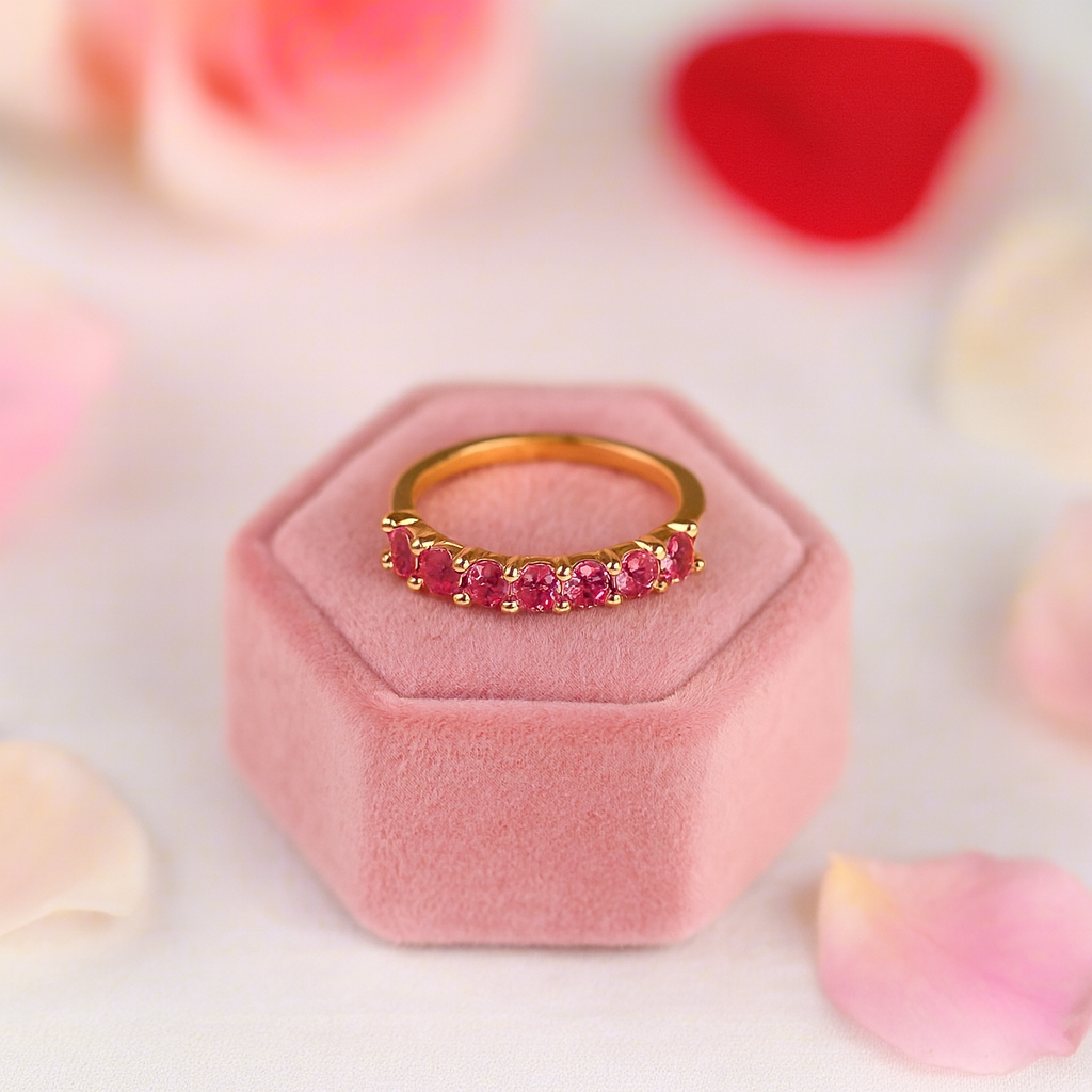 3mm Seven Stone Alexandrite Wedding Band-Black Diamonds New York