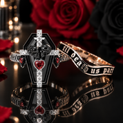 Only Death Can Separate Us Coffin Cut Diamond Option Wedding Rings-Black Diamonds New York