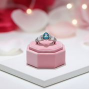 Unique Oval-cut Diamond Ring-Black Diamonds New York