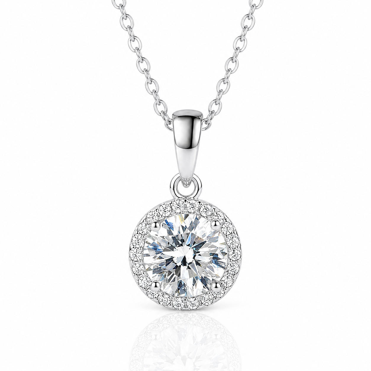 Inlaid 1.0 Ct Diamond Option Clavicle Chain Necklace-Black Diamonds New York