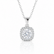 Inlaid 5.0 Ct Diamond Option Square Pendant Necklace-Black Diamonds New York