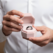 King & Queen Black Tungsten Wedding Band-Black Diamonds New York