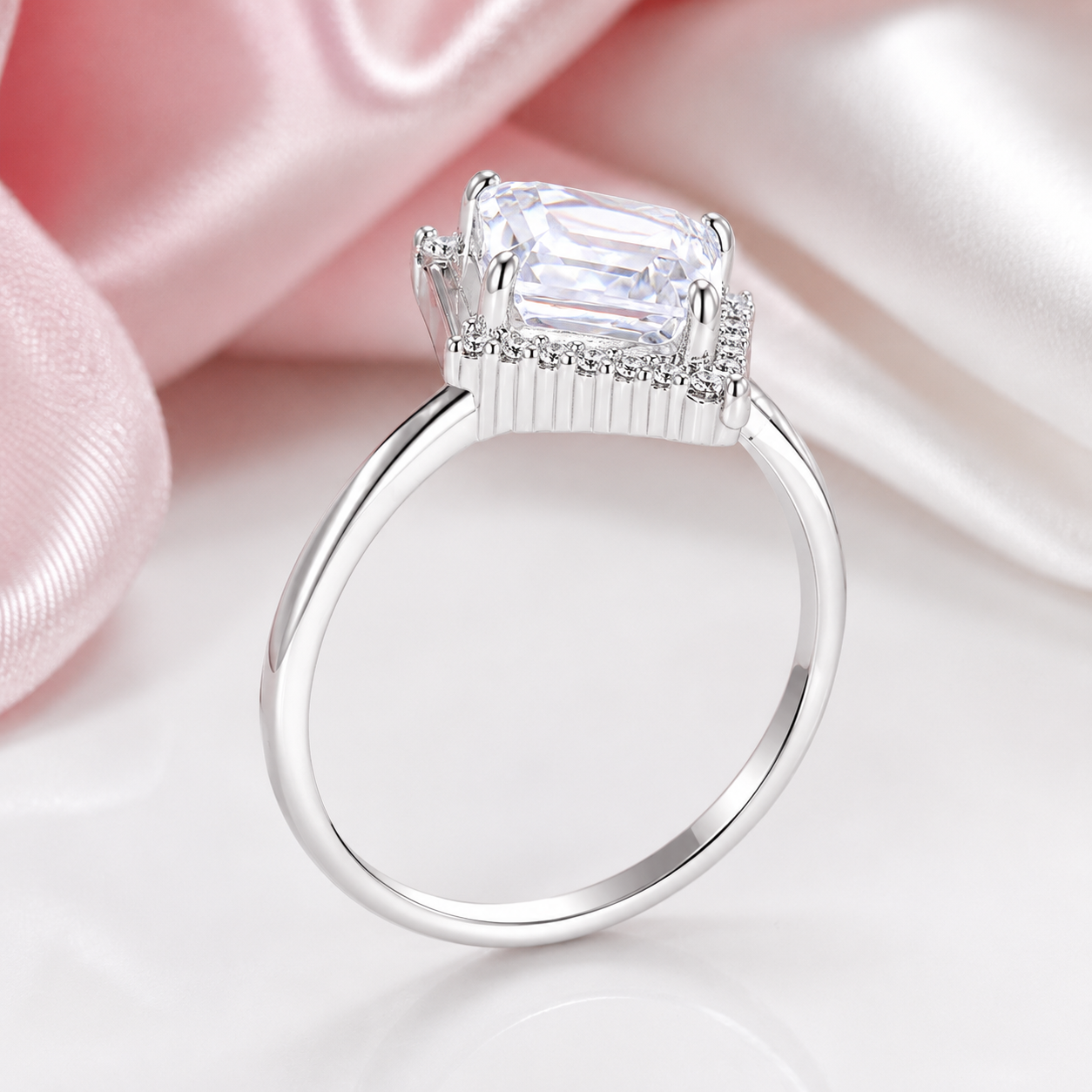 Kite Cut Diamond Option Engagement Ring-Black Diamonds New York