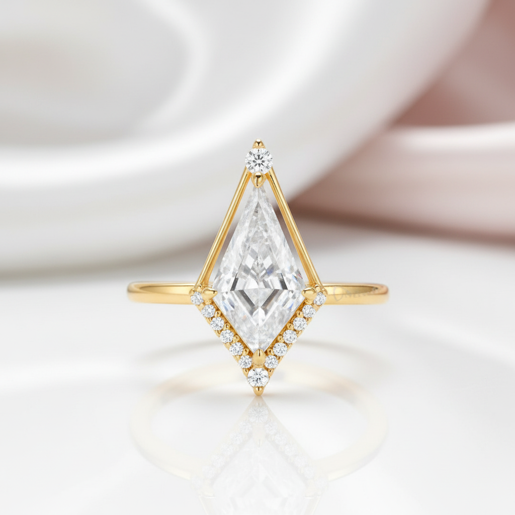 Kite Cut Diamond Option Engagement Ring-Black Diamonds New York