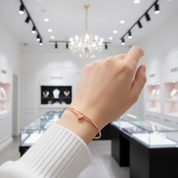 Love Bangle in Solid Rose Gold-Black Diamonds New York