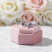 Luminous Elf Witch Riding in Witch Broom Charm-Black Diamonds New York