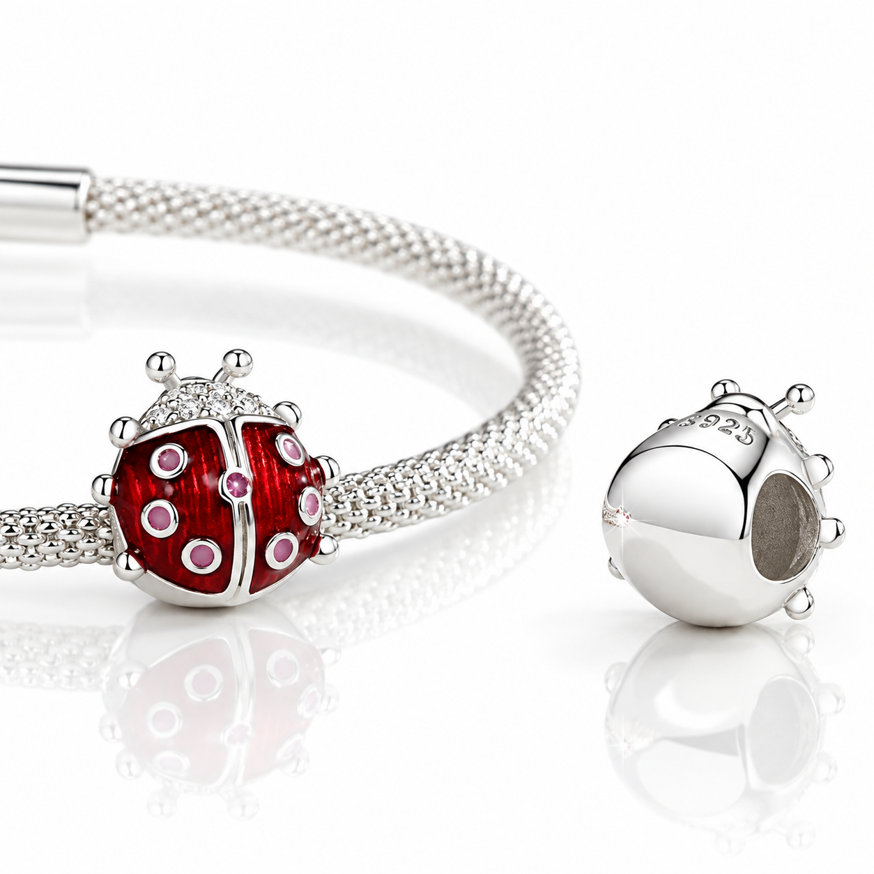 Luminous Insect Charm with Diamond Option-Black Diamonds New York