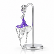 Luminous Purple Witch Hat Charm-Black Diamonds New York
