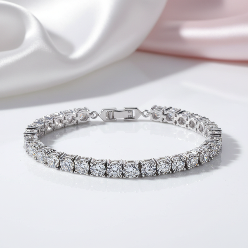 Luxury Bracelet Full of Round Diamonds-Black Diamonds New York