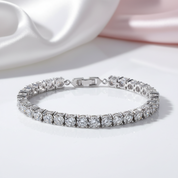 Luxury Bracelet Full of Round Diamonds-Black Diamonds New York