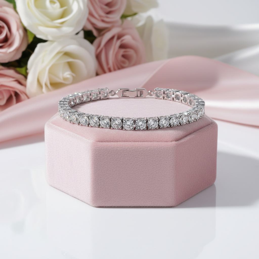 Luxury Bracelet Full of Round Diamonds-Black Diamonds New York