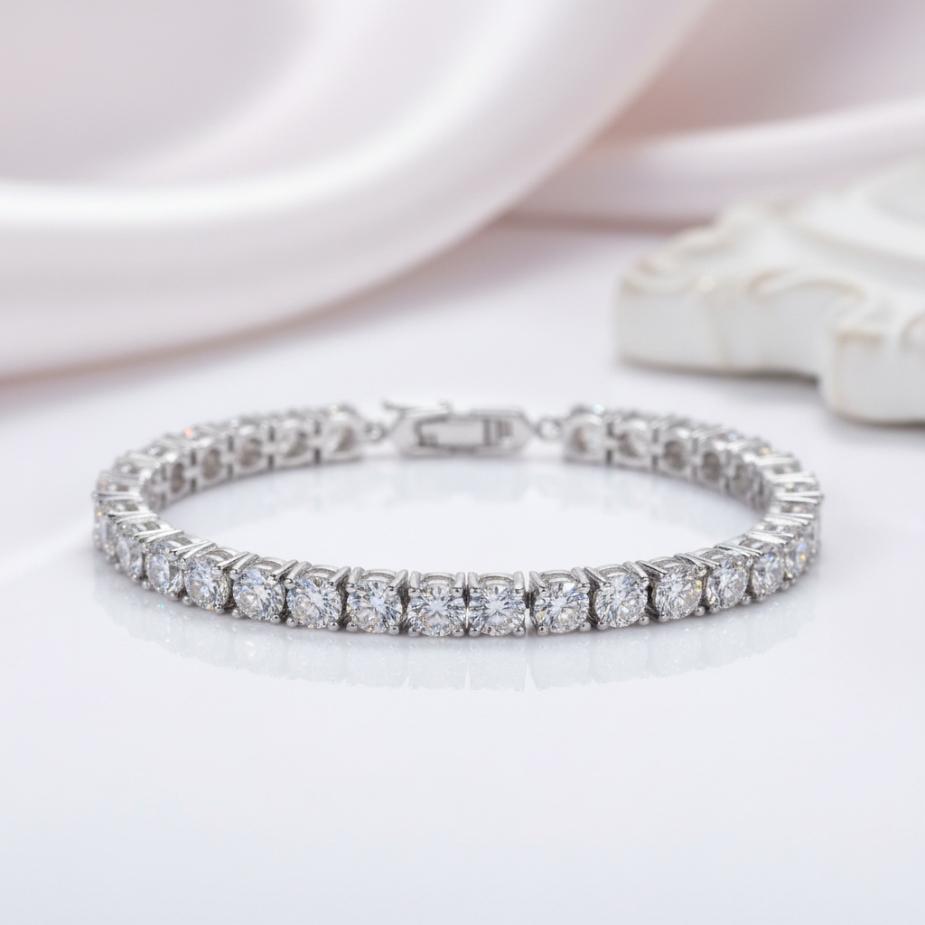Luxury Bracelet Full of Round Diamonds-Black Diamonds New York