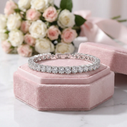 Luxury Bracelet Full of Round Diamond Option-Black Diamonds New York