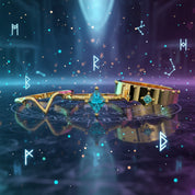 Marksman's Ring Set (Women)- 14k Yellow Gold Video Game Inspired Rings-Black Diamonds New York