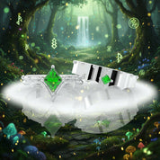 Marksman's Ring Set (Women)- 14k Yellow Gold Video Game Inspired Rings-Black Diamonds New York