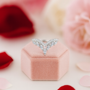 Marquise Cut Diamond Crown Wedding Band-Black Diamonds New York