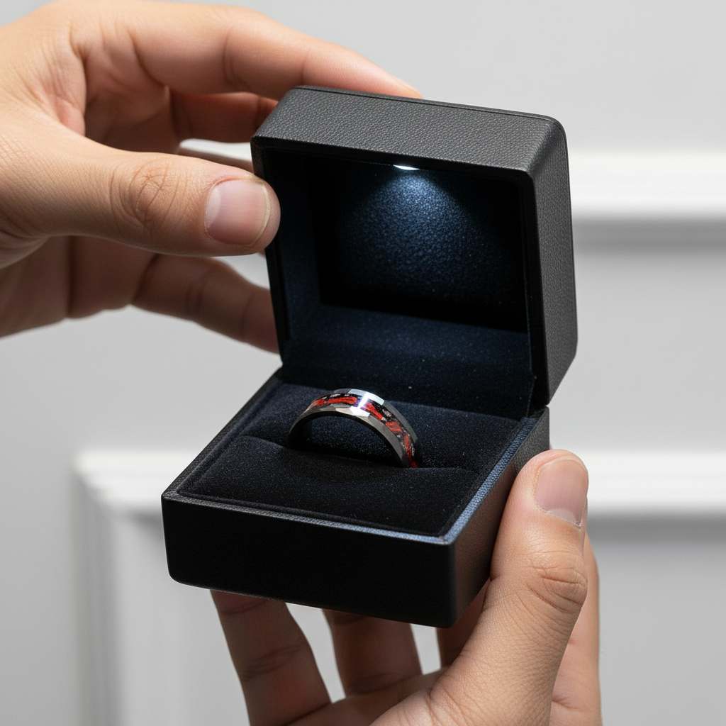 Matte Black Hammered Meteorite Dinosaur Bone Tungsten Wedding Band-Black Diamonds New York