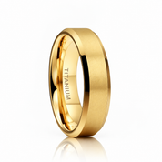 Matte Brushed Titanium Men's Wedding Band-Black Diamonds New York