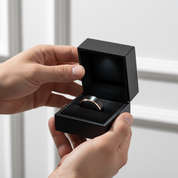 Men's 8mm Matte Tungsten Wedding Band-Black Diamonds New York