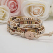 Mix Beadwork Agate Bracelet-Black Diamonds New York