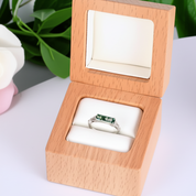 Natural Moss Agate Split Shank Ring-Black Diamonds New York