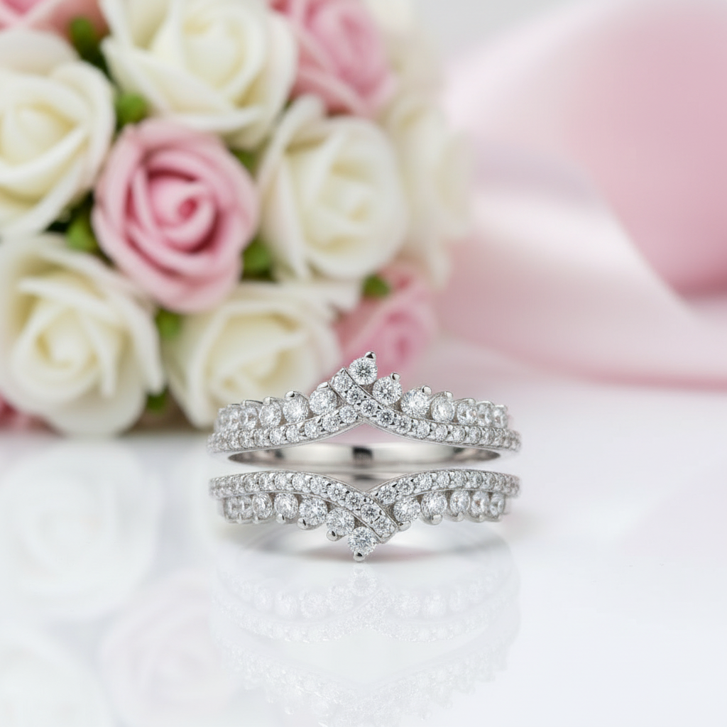 Multi-Shape PrincessPear/Heart-Cut Diamond Engagement Ring Set-Black Diamonds New York