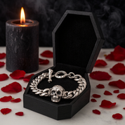 Music Skull Punk Bracelet-Black Diamonds New York