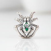 Mystic Spider Charm with Diamond Option-Black Diamonds New York
