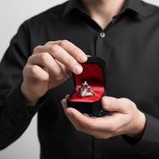 Only Death Can Separate Us Coffin Cut Diamond Wedding Rings-Black Diamonds New York