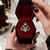 Only Death Can Separate Us Coffin Cut Diamond Option Wedding Rings-Black Diamonds New York