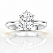 Oval Cut Diamond Option Engagement Ring-Black Diamonds New York