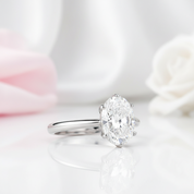 Oval Cut Diamond Option Engagement Ring-Black Diamonds New York