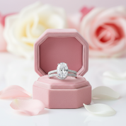 Oval Cut Diamond Half Eternity Ring-Black Diamonds New York