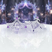 Paladin's 2-piece Ring Set (Women)- 14k Yellow Gold Video Game Inspired Rings-Black Diamonds New York