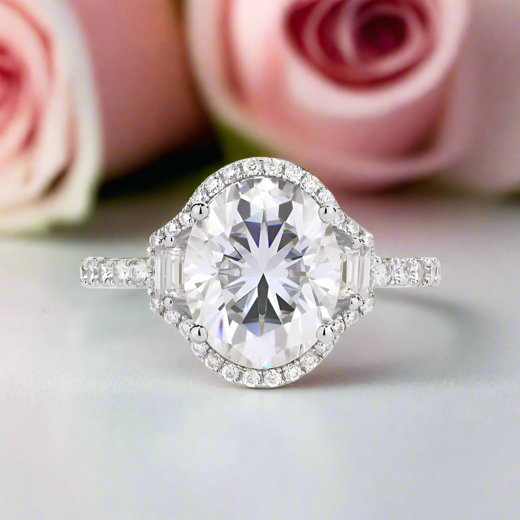 Pear-cut Diamond Halo Engagement Ring-Black Diamonds New York