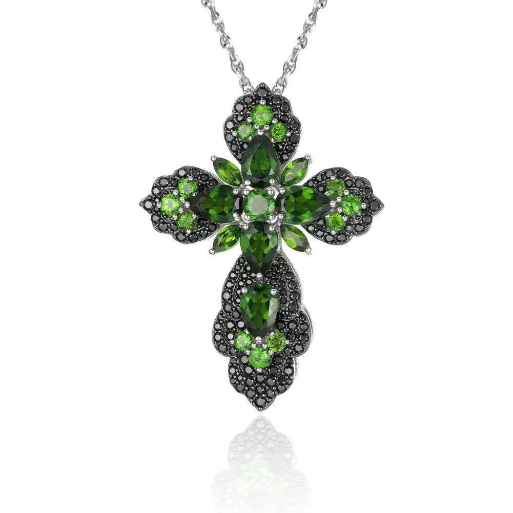 Pear-cut Gemstone Mystical Necklace-Black Diamonds New York