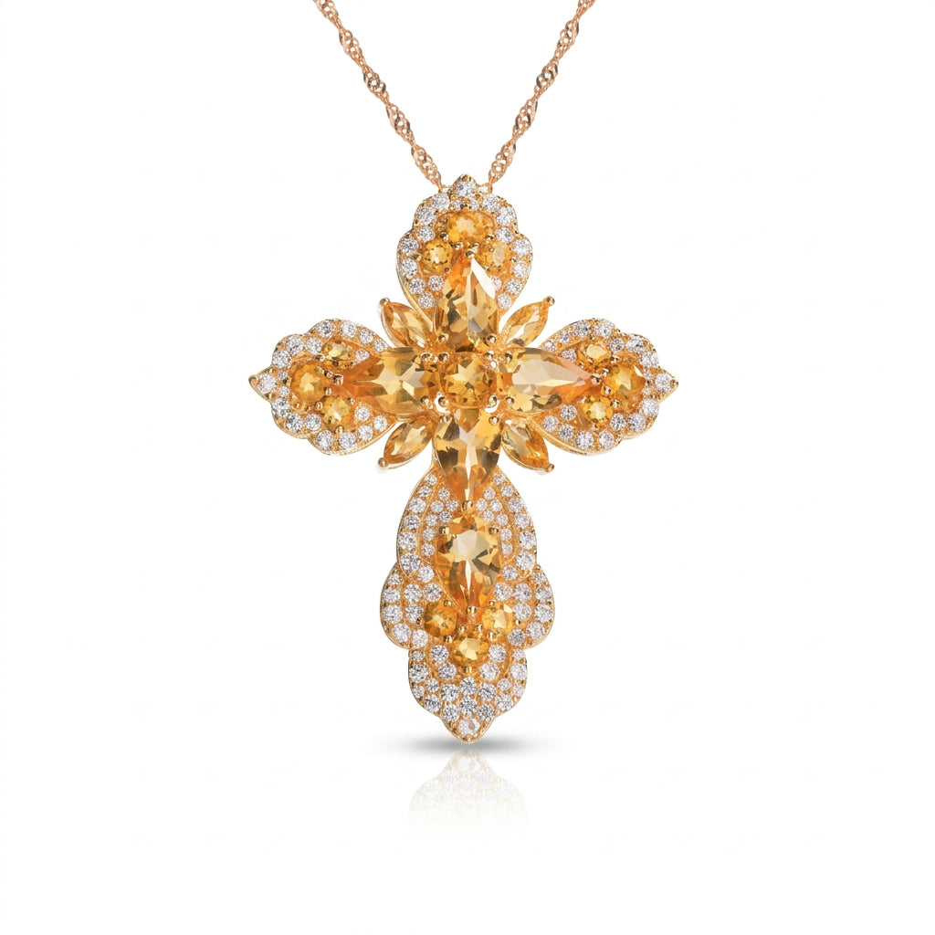 Pear-cut Gemstone Mystical Necklace-Black Diamonds New York