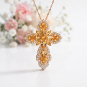 Pear-cut Gemstone Mystical Necklace-Black Diamonds New York